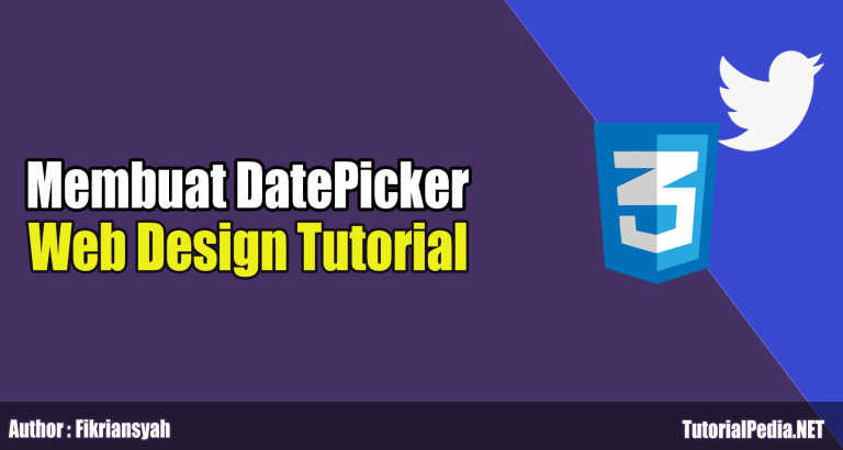 membuat datepicker pada bootstrap